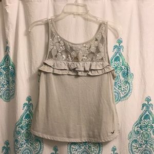 Gray Lace Tank
